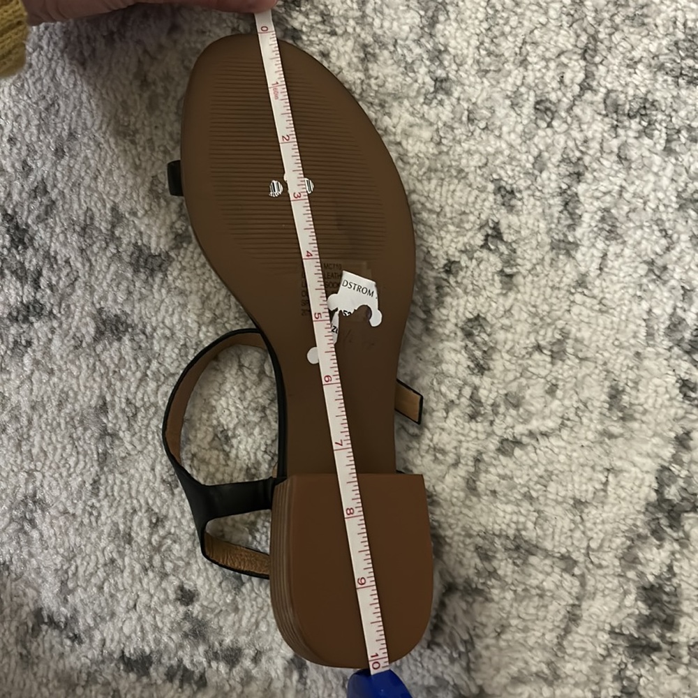 Madewell black leather Louise sandals with ankle strap 8.5 - Picture 13 of 13